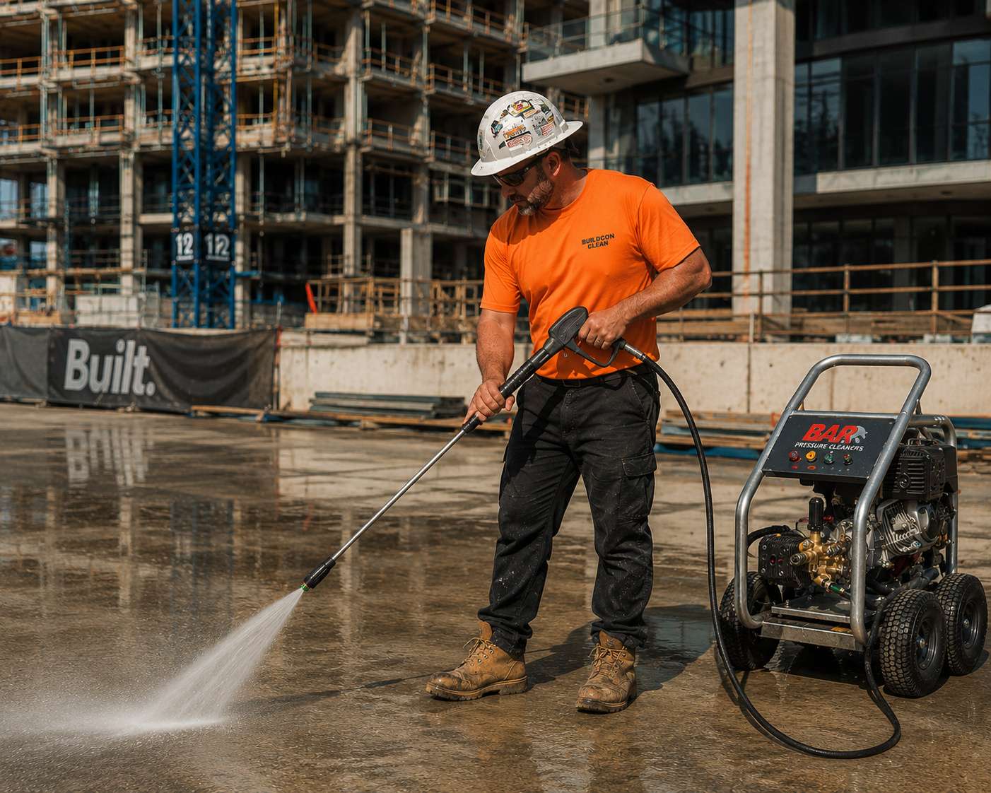 high pressure washing